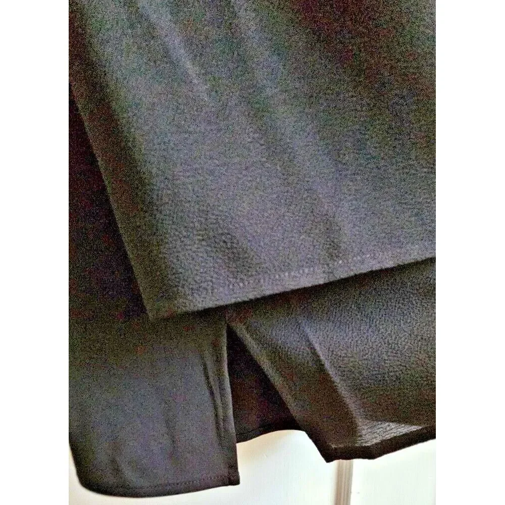 MICHAEL KORS women Sz M black short dress sleeveless‎ v neck two tones
